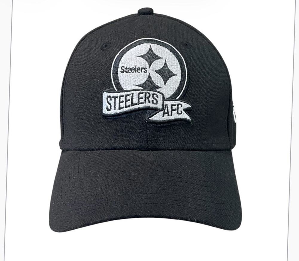 New Era 2022 NFL Pittsburgh Steelers Sideline Black 39THIRTY Fitted Hat Sz S/M